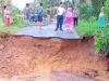 Jembatan Sungai Pinang Putus Akibat Hujan Lebat Dan Sungai Pinang Meluap